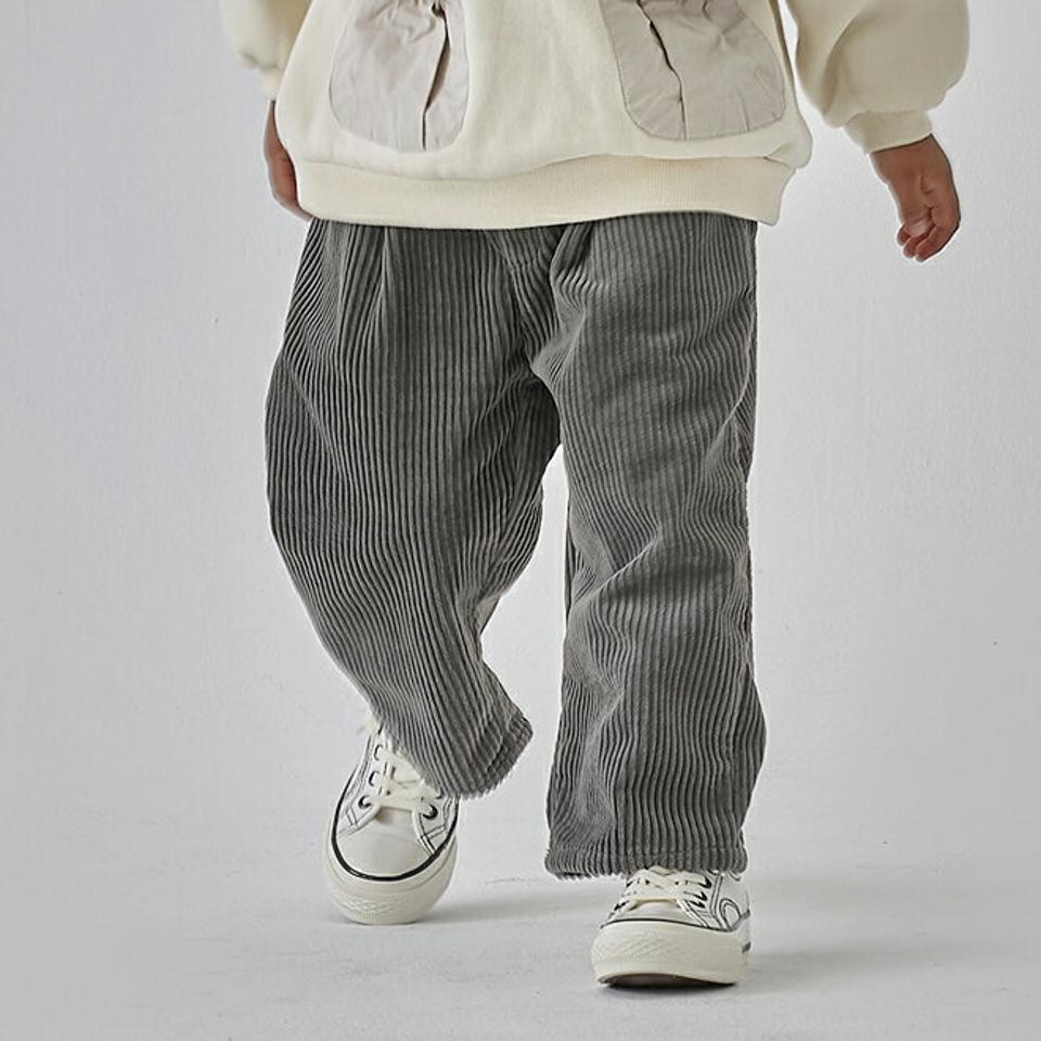 【キッズ30%OFF】裏起毛コーデュロイパンツ(kids)・u10702 キッズ【3~8才】【pt】【パンツ ズボン ロングパンツ 長ズボン コーデュロイ　裏起毛 カジュアル 単色 シンプル ラフ　冬 韓国 韓国子供服 子供 こども 子供服 こども服】【KIDS】