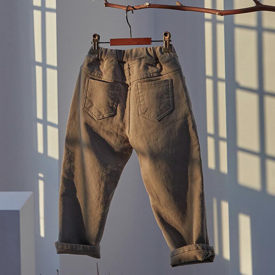 【キッズ30%OFF】裏起毛ストレートパンツ(kids)・u10682 キッズ【3~8才】【pt】【パンツ ズボン ロングパンツ 長ズボン ストレートパンツ ストレート 単色 無地 シンプル 裏起毛 カジュアル 女の子 男の子 冬 韓国 韓国子供服 子供 こども 子供服 こども服】【KIDS】