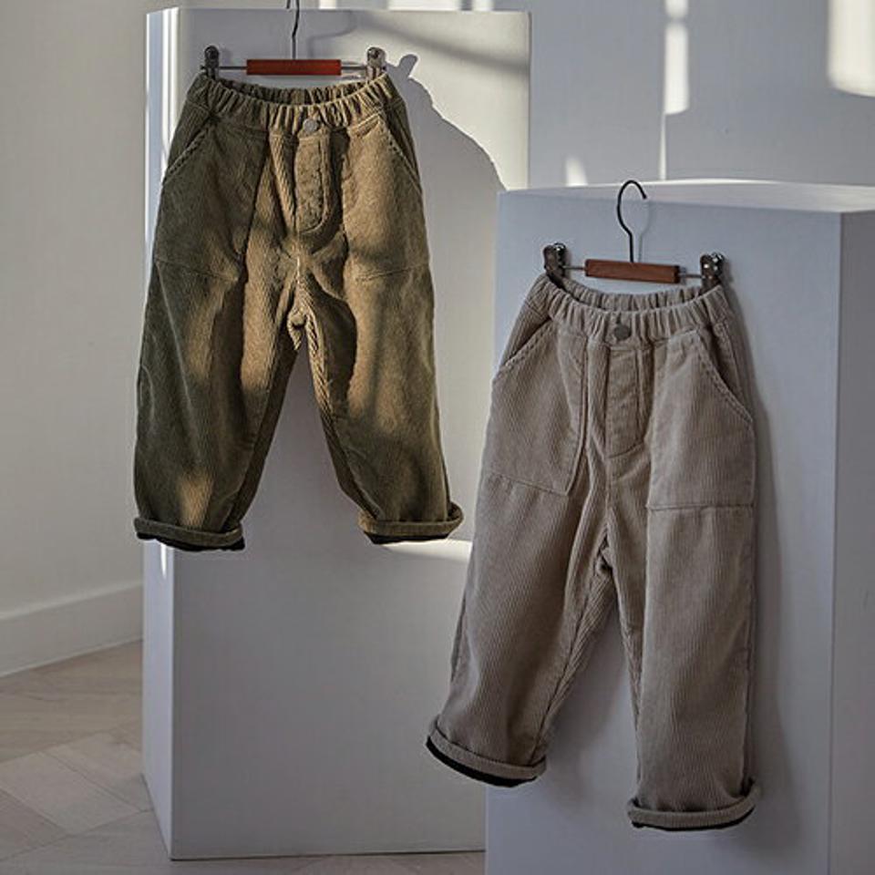 【キッズ30%OFF】裏起毛ポケットコーデュロイパンツ(kids)・u10678 キッズ【3~8才】【pt】【パンツ ロングパンツ 長ズボン ズボン コーデュロイ 裏起毛 単色 シンプル カジュアル ラフ 女の子 男の子 冬 韓国 韓国子供服 子供 こども 子供服 こども服】【KIDS】