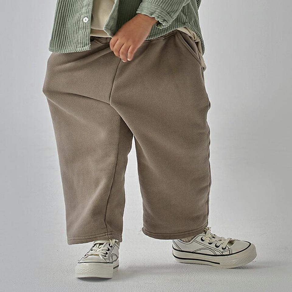 【キッズ30%OFF】裏起毛コットンパンツ(kids)・u10700 キッズ【3~8才】【pt】【パンツ ズボン ロングパンツ 長ズボン コットン 綿 裏起毛 単色 無地 シンプル ラフ カジュアル 女の子 男の子 冬 韓国 韓国子供服 子供 こども 子供服 こども服】【KIDS】