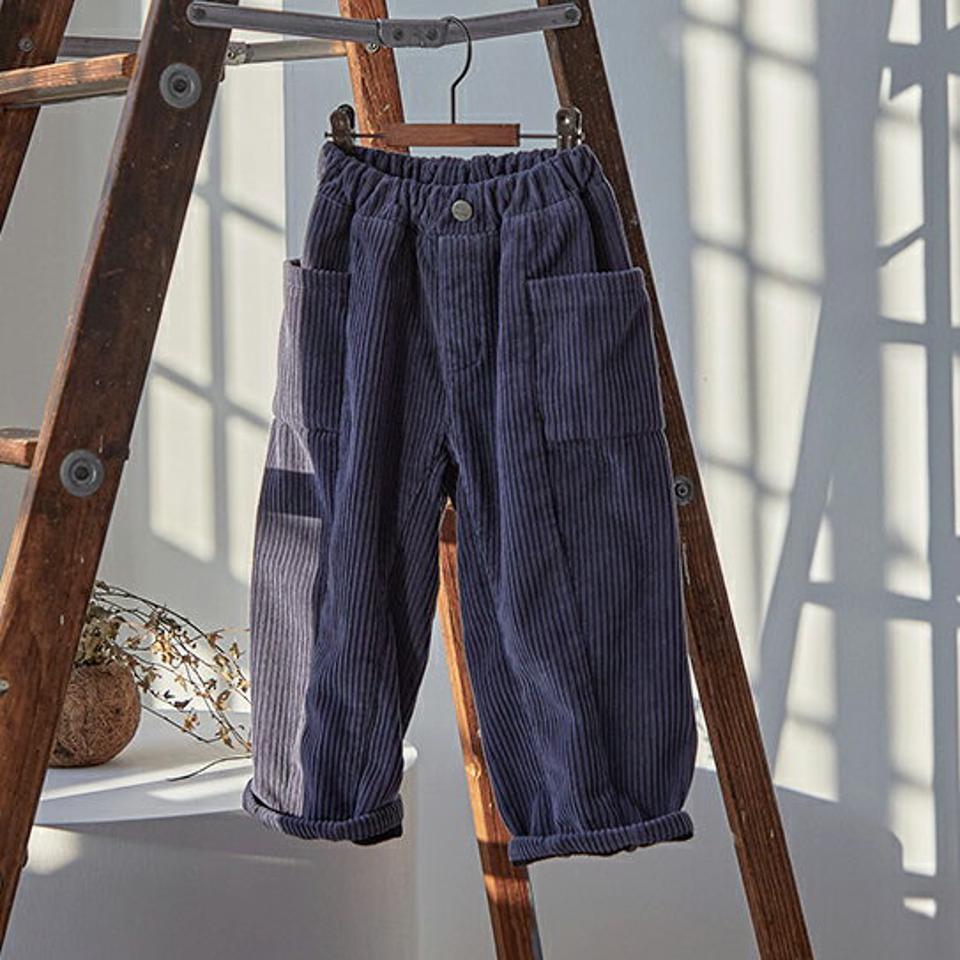 【キッズ30%OFF】裏起毛サイドポケットコーデュロイパンツ(kids)・u10652 キッズ【3~8才】【pt】【パンツ ズボン ロングパンツ 長ズボン コーデュロイ 裏起毛 単色 シンプル カジュアル 女の子 男の子 冬 韓国 韓国子供服 子供 こども 子供服 こども服】【KIDS】