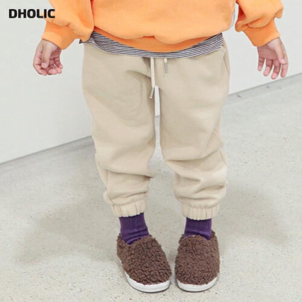 両起毛スウェットパンツ・p010613 キッズ【3~8才】【pt】【パンツ ズボン ロングパンツ 長ズボン スウェット 裏起毛 起毛 ラフ カジュアル 単色 無地 シンプル 女の子 男の子 冬 韓国 韓国子供服 子供 こども 子供服 こども服】【KIDS】