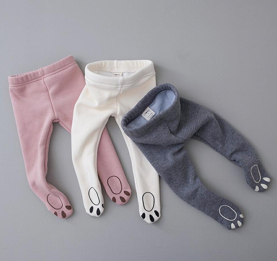 ファー裏地アニマルレギンス・u08729 キッズ【0~2才】【pt】【レギンス パンツ ズボン ロングパンツ 長ズボン アニマル 動物 肉球 かわいい 赤ちゃん ベビー シンプル 女の子 男の子 秋 冬 韓国 韓国子供服 子供 こども 子供服 こども服】【KIDS】