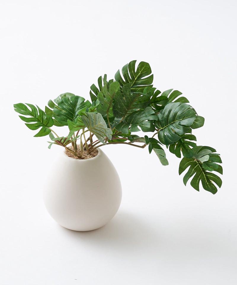 〈ミニ観葉植物・フェイクグリーン〉MRポット