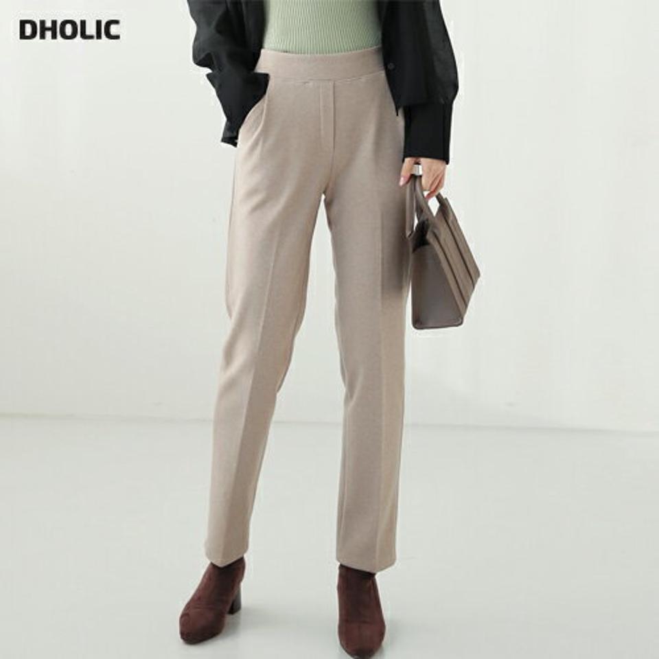 イージーストレートパンツ・全3色・t66103 レディース 【pt】【パンツ ズボン ロングパンツ 長ズボン ストレートパンツ ストレート 単色 無地 シンプル 大人 きれいめ 秋 冬 韓国 ファッション】【ハイホリHIHOLLI】