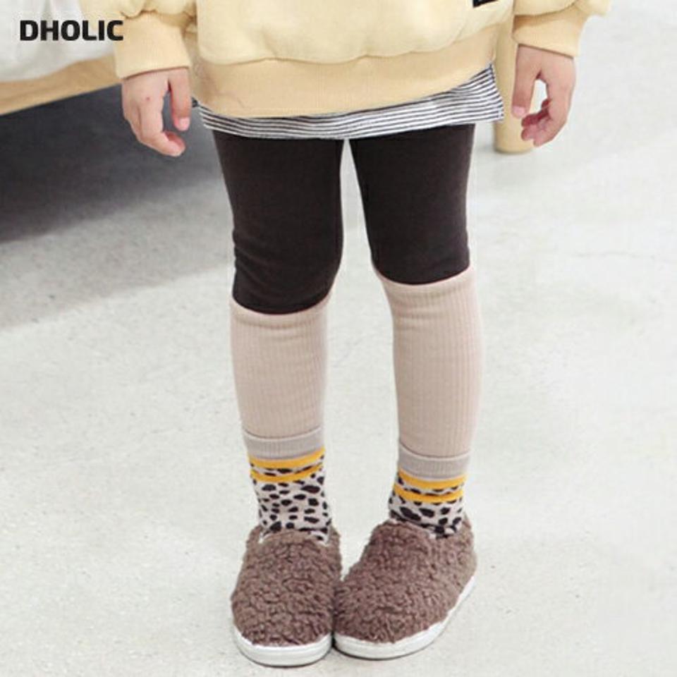 ファー裏地配色リブレギンスパンツ・p010622 キッズ 【3~8才】【pt】【韓国 ファッション ボトムス レギンス スパッツ パンツ ロング 伸びる ストレッチ 男の子 女の子 保温 裏ファー キッズ 子供 子供服 幼稚園 通学 通園 低学年 秋 冬】【KIDS】