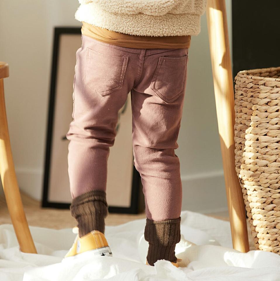 【キッズ30%OFF】裏起毛スリムパンツ(junior)・u10749 キッズ【9~17才】【pt】【パンツ ズボン ロングパンツ 長ズボン 単色 無地 シンプル ベーシック カジュアル スリム 裏起毛 女の子 男の子 冬 韓国 韓国子供服 子供 こども 子供服 こども服】【KIDS】