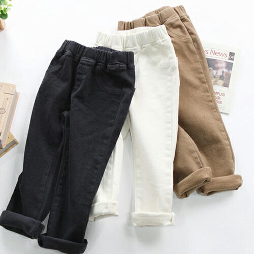 裏起毛コットンパンツ・p010774 キッズ 【3~8才】【pt】【韓国 ファッション ボトムス パンツ ロング テーパード スリム 細身 無地 ベーシック シンプル ウエストゴム 女の子 男の子 キッズ 子供 子供服 幼稚園 通学 通園 低学年 秋 冬】【KIDS】