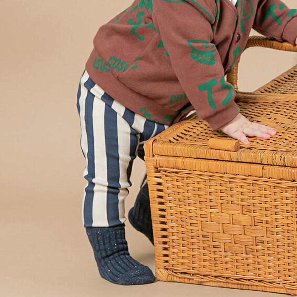 ストライプレギンス(navy) p008860 キッズ 【0~2才】【pt】【韓国 ファッション ボトムス レギンス スパッツ パンツ ロング 伸びる ストレッチ 柄 パターン 女の子 男の子キッズ 子供用 ベビー 赤ちゃん ベビー用 赤ちゃん用 出産祝い 秋 冬】【KIDS】