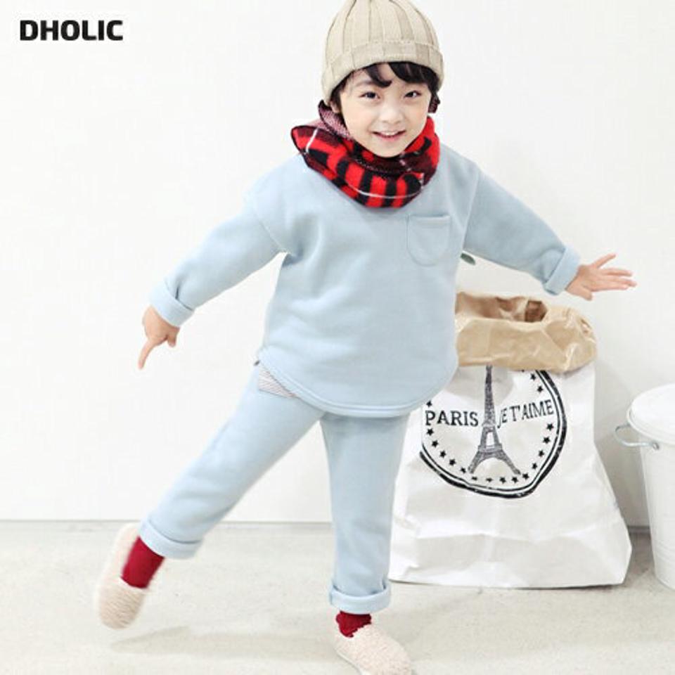 裏起毛ポケットスウェット上下SET・p010714 キッズ 【3~8才】【pt】【韓国 ファッション セットアップ トレーナー 長袖 ロング パンツ ジョガーパンツ 無地 女の子 男の子 パステルカラー キッズ 子供 子供服 幼稚園 通学 通園 低学年 秋 冬】【KIDS】