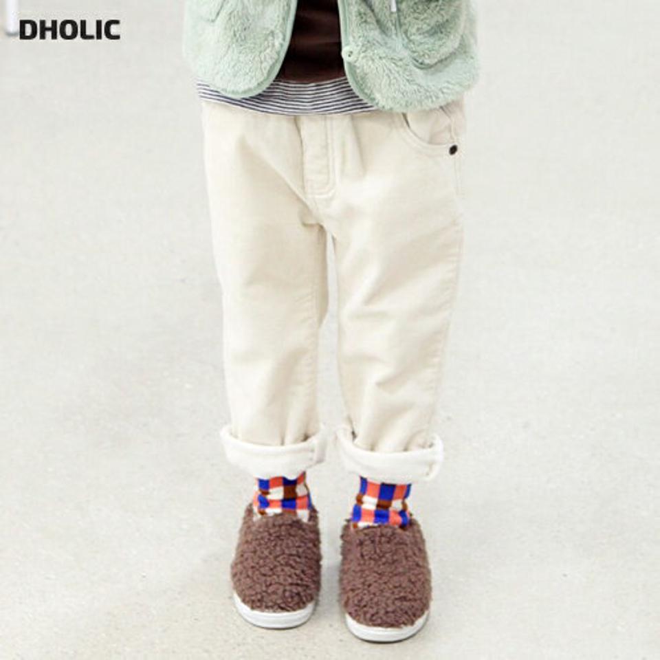裏起毛コーデュロイパンツ・p010771 キッズ 【3~8才】【pt】【韓国 ファッション ボトムス パンツ ロング テーパード スリム 細身 無地 ベーシック シンプル ウエストゴム 女の子 男の子 キッズ 子供 子供服 幼稚園 通学 通園 低学年 秋 冬】【KIDS】