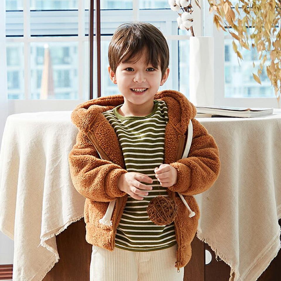 【キッズ30%OFF】両起毛ボーダースウェット(kids)・u10795 キッズ 【3~8才】【tops】【韓国 ファッション トップス スウェット トレーナー 長袖 女の子 男の子 Tシャツ デイリー ルーズ ゆったり パターン 柄 キッズ 子供 子供服 幼稚園 通学 通園 低学年 秋 冬】【KIDS】