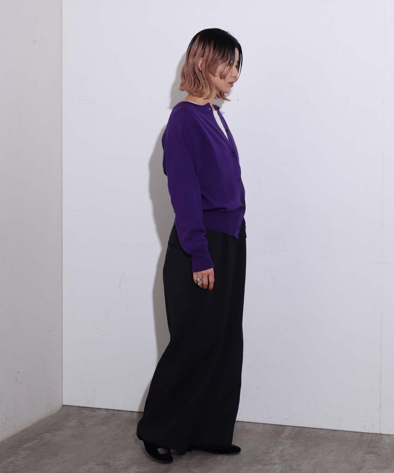 クローチェウォッシャブルニット　前後２wayカーディガン（note et silence.）