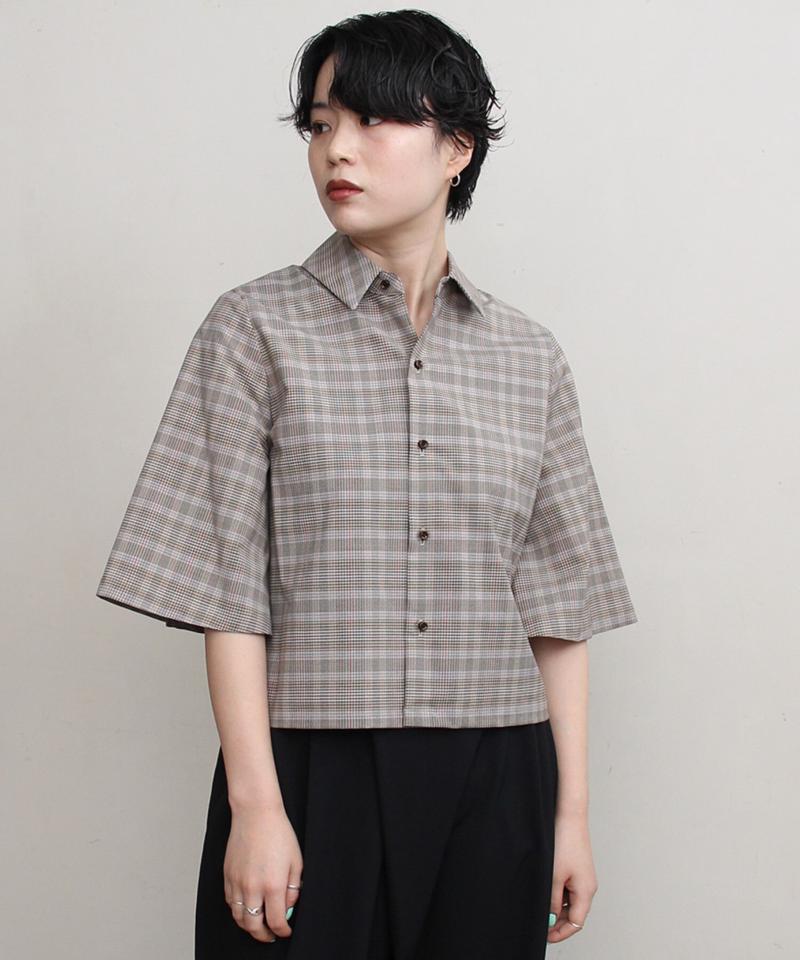 BUSIENSS POPLIN クロップドブラウス（nitca）