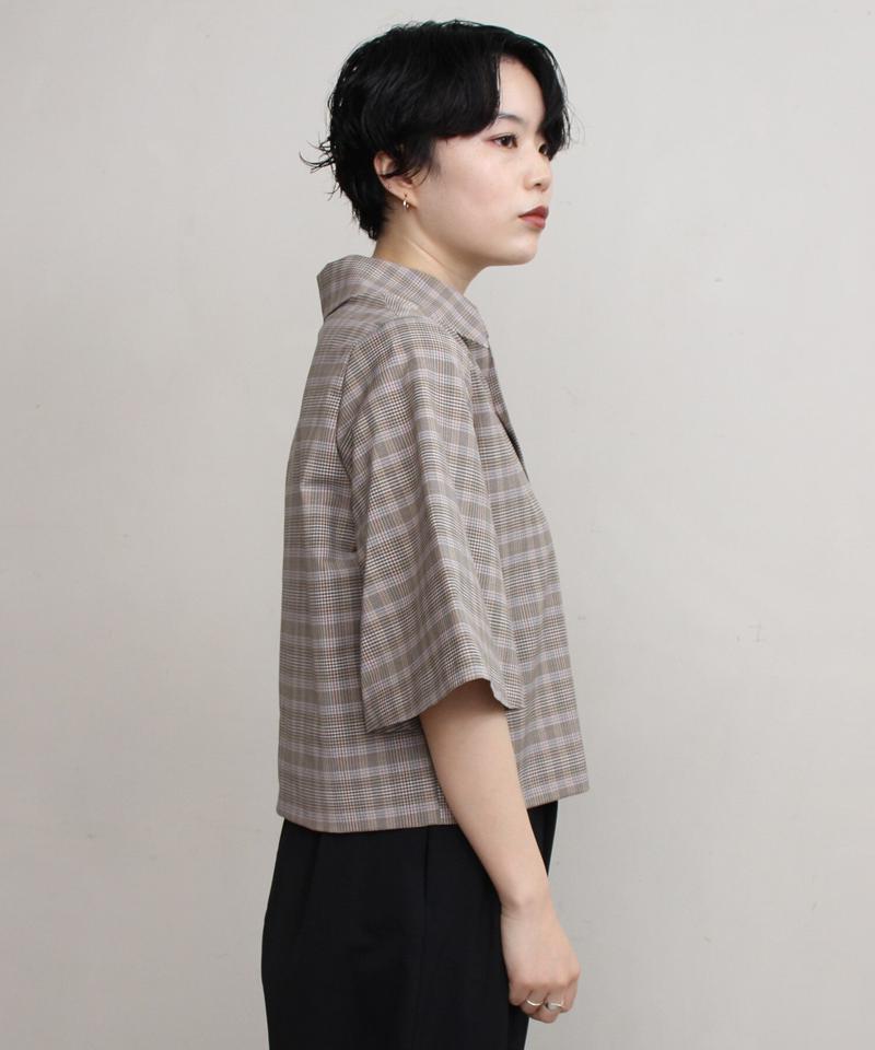 BUSIENSS POPLIN クロップドブラウス（nitca）