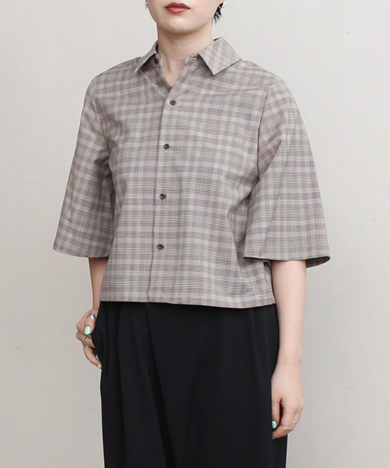 BUSIENSS POPLIN クロップドブラウス（nitca）