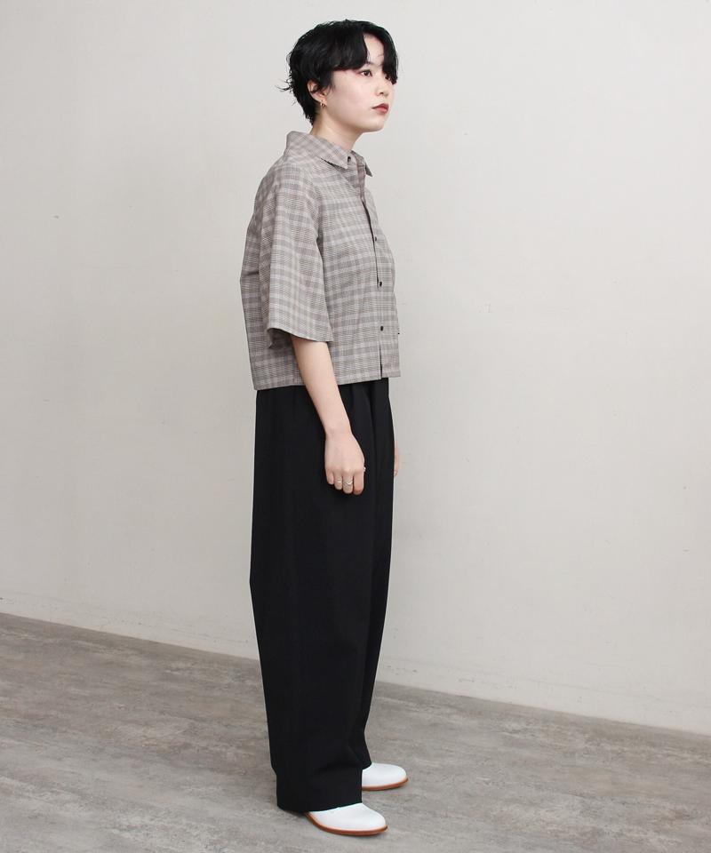 BUSIENSS POPLIN クロップドブラウス（nitca）