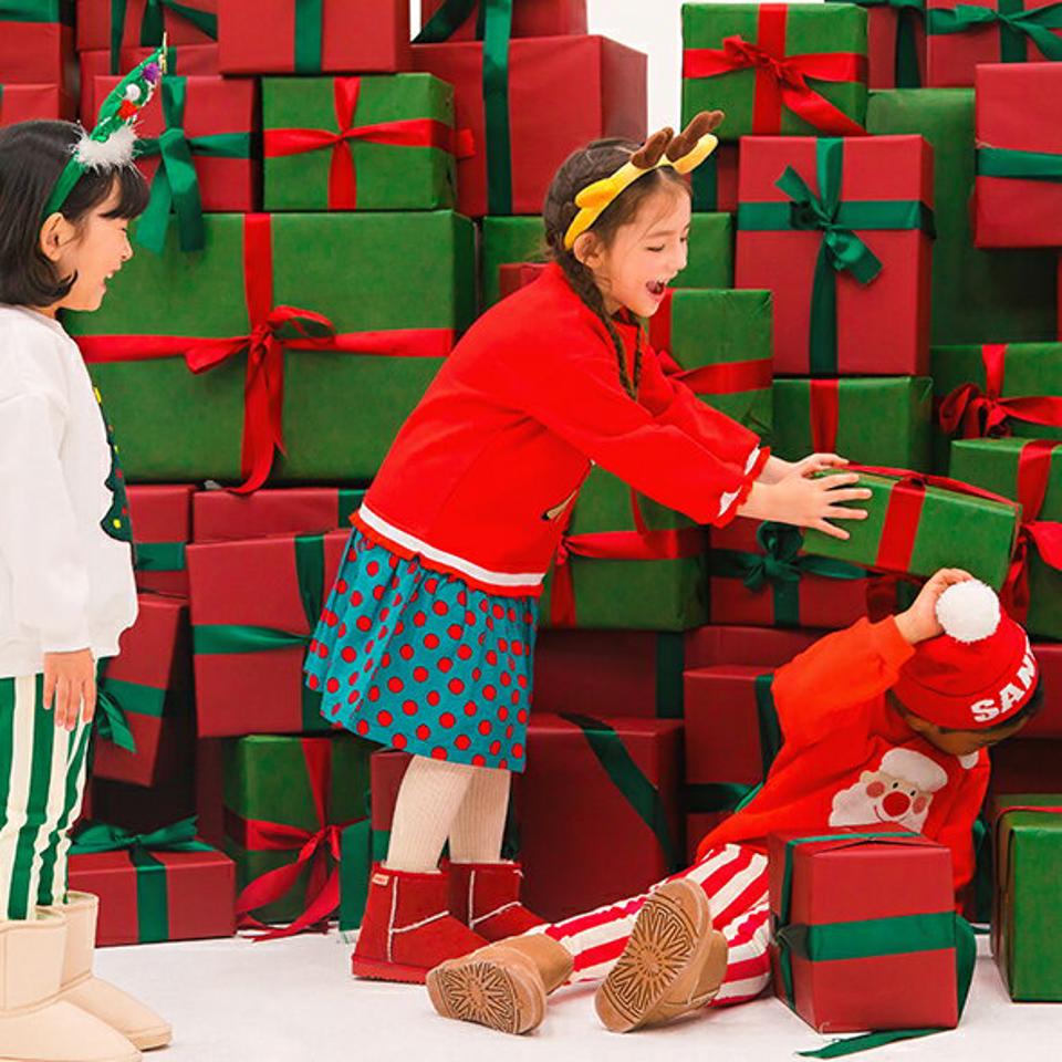 裏起毛ボアプリントワンピース・p010616 キッズ 【3~8才】【ops】【韓国 ファッション ワンピース ミディ ミドル 膝丈 ラウンドネック 長袖 Aライン フレア Tシャツ スウェット パッチ キッズ 子供 子供服 幼稚園 通学 通園 低学年 秋 冬】【KIDS】