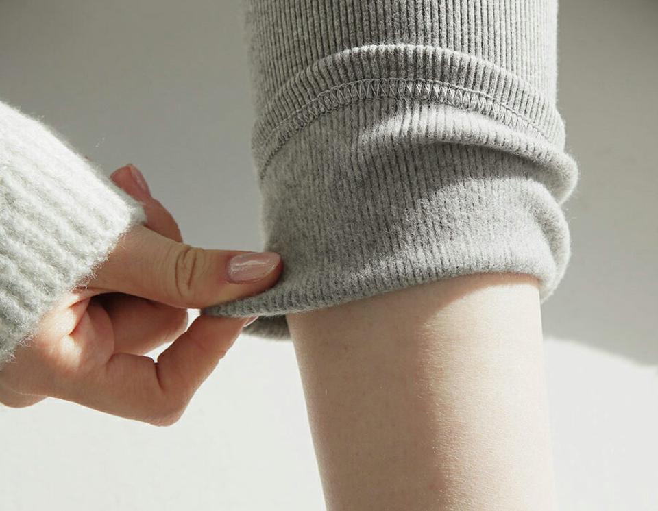 裏起毛リブポケットレギンス・全2色・b66002 レディース 【pt】【レギンス パンツ ズボン リブレギンス リブ 裏起毛 単色 無地 シンプル カジュアル ラフ 冬 韓国 ファッション】【ハイホリHIHOLLI】