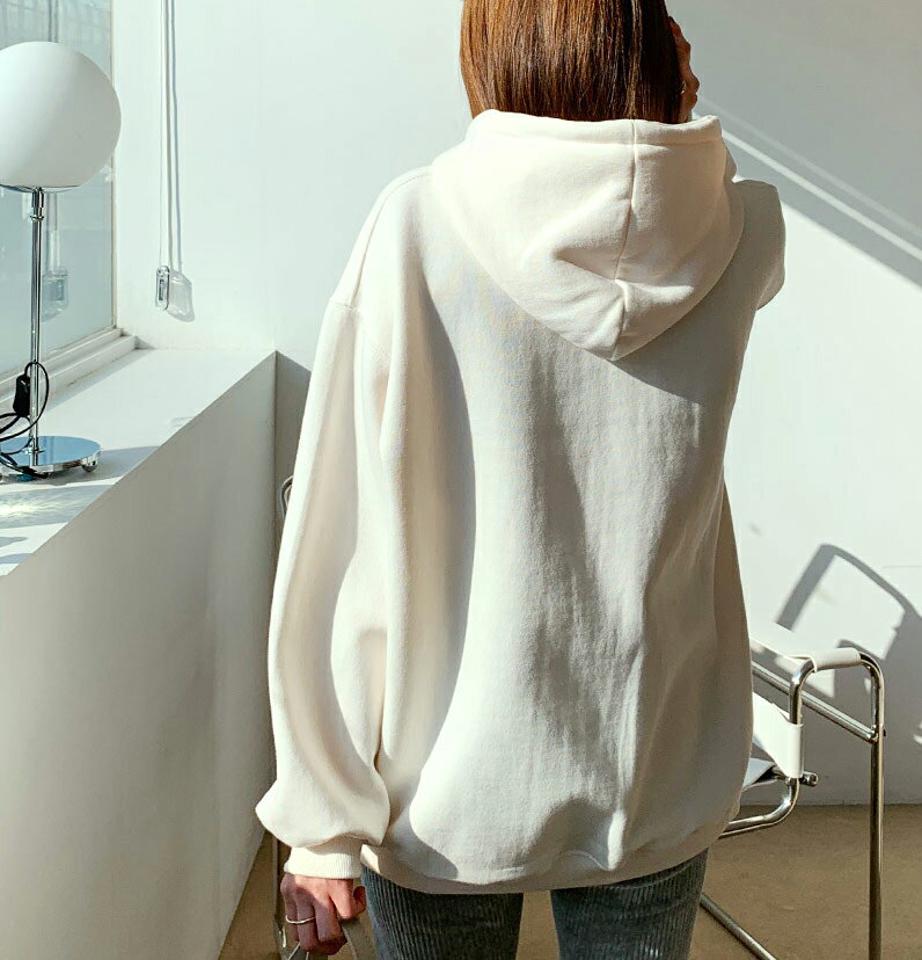裏起毛レタリングフーディ・全3色・b62296 レディース 【tops】【韓国 ファッション トップス Tシャツ カットソー フーディ フード 裏起毛 レタリング マフポケット ポケット カジュアル 無地 長袖 保温性 カジュアル 秋 冬】