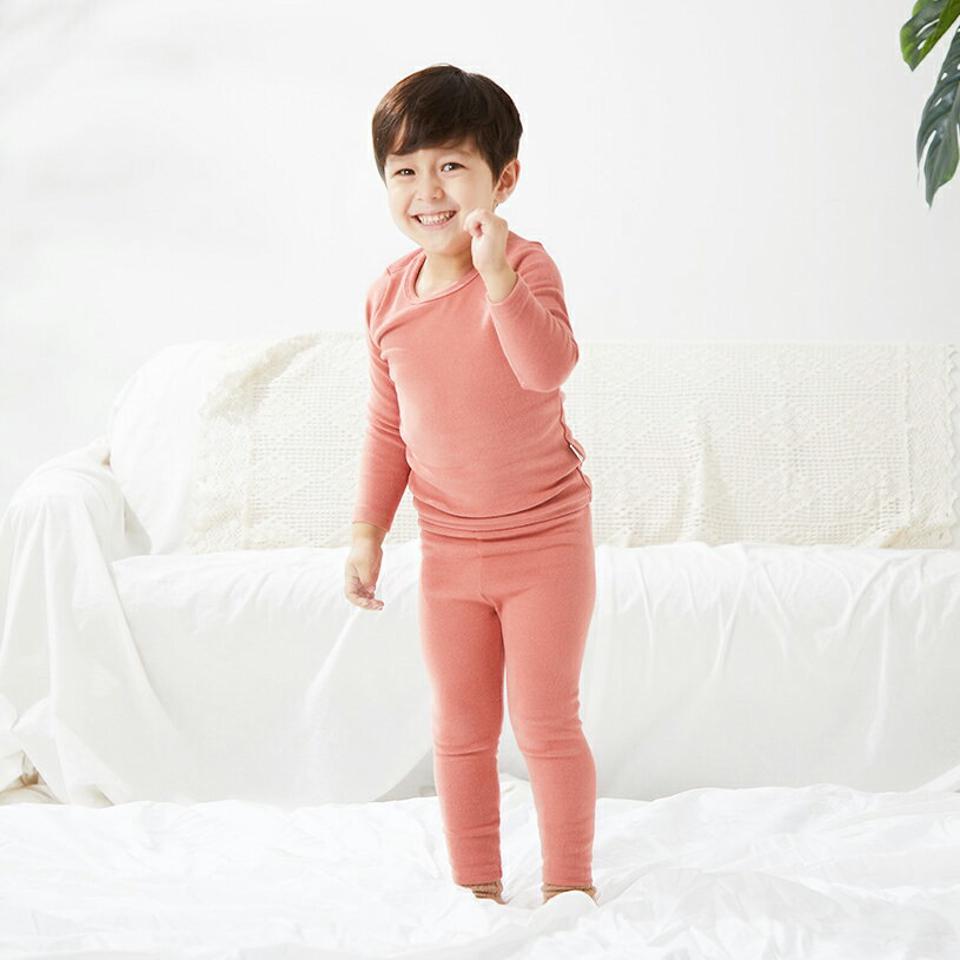 【キッズ30%OFF】起毛コットンルームウェア上下SET(junior)・u10788 キッズ【9~17才】【uw】【ルームウェア 部屋着 パジャマ トップス 長袖 パンツ ズボン 上下 セット set 起毛 単色 無地 シンプル 女の子 男の子 冬 韓国 韓国子供服 子供 こども 子供服 こども服】【KIDS】