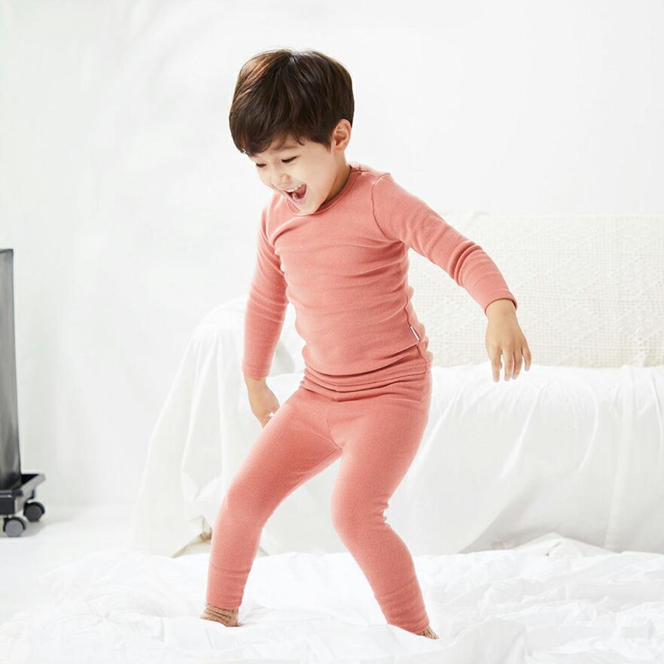 【キッズ30%OFF】起毛コットンルームウェア上下SET(junior)・u10788 キッズ【9~17才】【uw】【ルームウェア 部屋着 パジャマ トップス 長袖 パンツ ズボン 上下 セット set 起毛 単色 無地 シンプル 女の子 男の子 冬 韓国 韓国子供服 子供 こども 子供服 こども服】【KIDS】