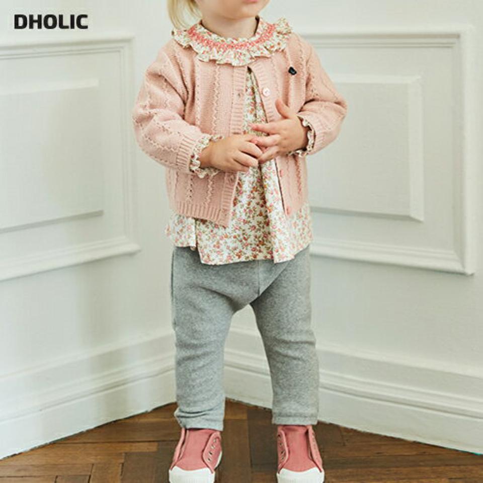 【キッズ30%OFF】ジグザグカーデ&上下SET p006780 キッズ 【0~2才】【SET】【韓国 ファッション セット ブラウス 長袖 パターン 花柄 パンツ ロングパンツ カーディガン ニット 女の子キッズ 子供 子供用 ベビー 赤ちゃん ベビー用 赤ちゃん用 出産祝い 秋 冬】【KIDS】