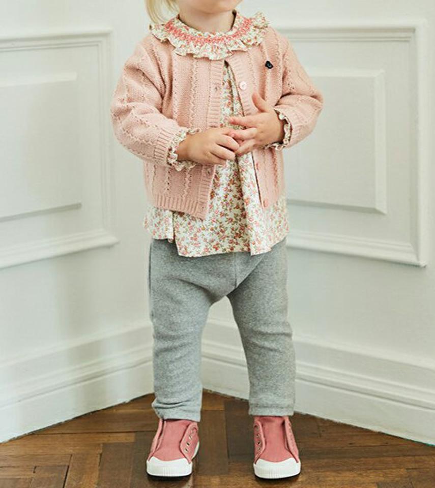 【キッズ30%OFF】ジグザグカーデ&上下SET p006780 キッズ 【0~2才】【SET】【韓国 ファッション セット ブラウス 長袖 パターン 花柄 パンツ ロングパンツ カーディガン ニット 女の子キッズ 子供 子供用 ベビー 赤ちゃん ベビー用 赤ちゃん用 出産祝い 秋 冬】【KIDS】