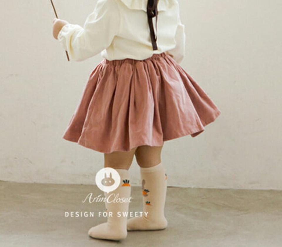 フレアスカート p008592 キッズ 【0~2才】【sk】【韓国 ファッション ボトムス スカート フレア Aライン パターン 柄 撮影 お出かけ 女の子キッズ 子供 子供用 ベビー 赤ちゃん ベビー用 赤ちゃん用 出産祝い 秋 冬】【KIDS】