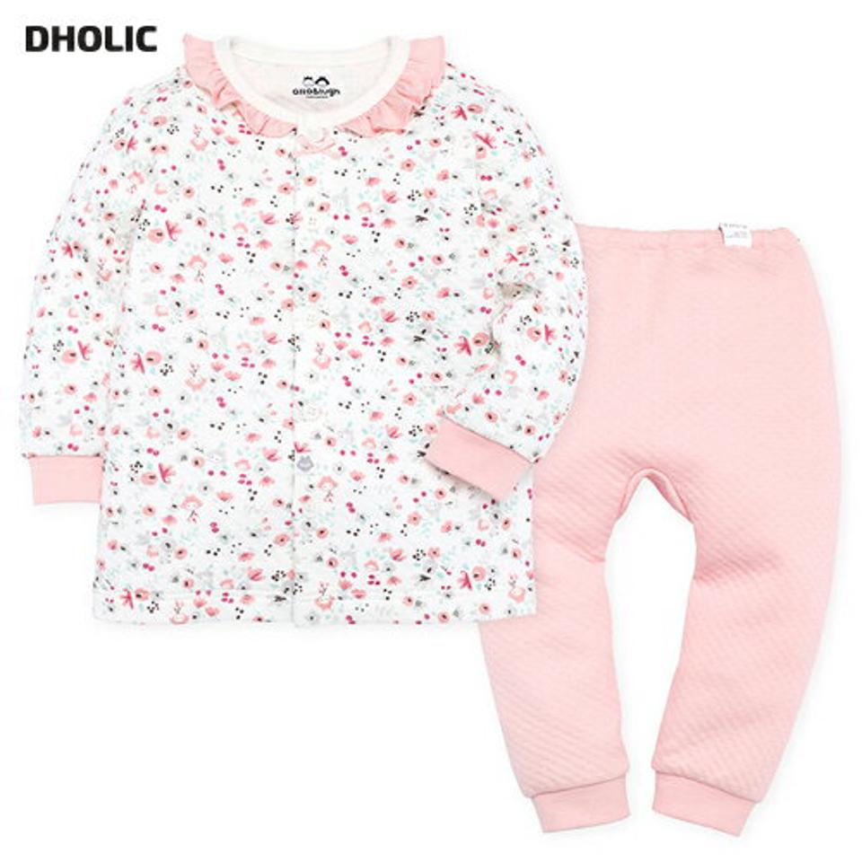 【キッズ30%OFF】フリルネックルームウェアSET p006770 キッズ 【0~2才】【uw】【韓国 ファッション パジャマ セットアップ Tシャツ パンツ 長袖 ロング インナー 下着 肌着 女の子 新生児キッズ 子供 子供用 ベビー 赤ちゃん ベビー用 赤ちゃん用 出産祝い 秋 冬】【KIDS】