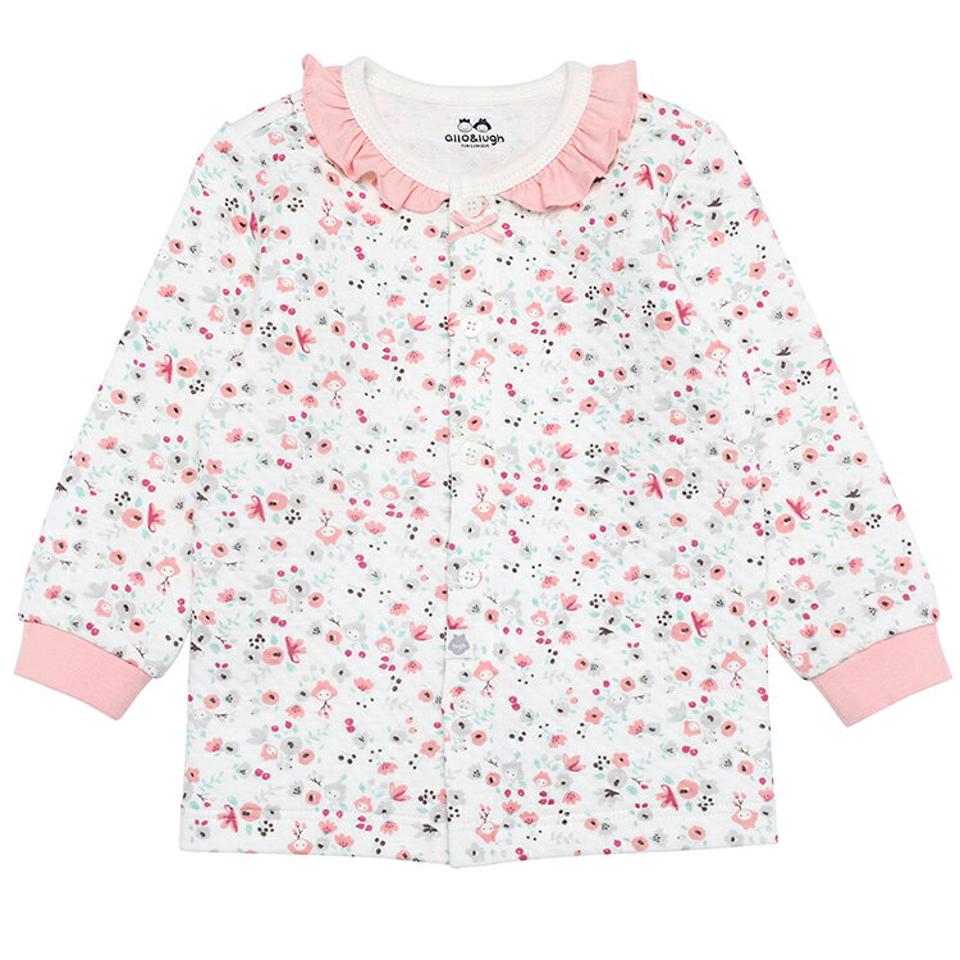 【キッズ30%OFF】フリルネックルームウェアSET p006770 キッズ 【0~2才】【uw】【韓国 ファッション パジャマ セットアップ Tシャツ パンツ 長袖 ロング インナー 下着 肌着 女の子 新生児キッズ 子供 子供用 ベビー 赤ちゃん ベビー用 赤ちゃん用 出産祝い 秋 冬】【KIDS】