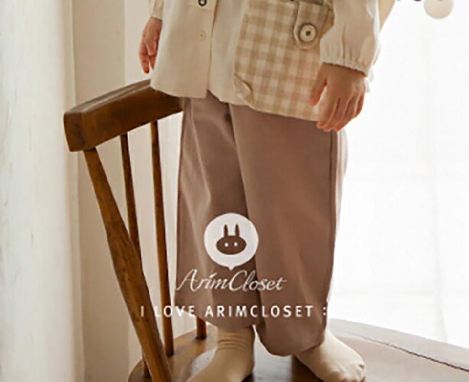 ウエストゴムパンツ p008595 キッズ 【0~2才】【pt】【韓国 ファッション ボトムス パンツ ロング ワイド ルーズ ゆったり 無地 コットン100 女の子 男の子 デイリーキッズ 子供 子供用 ベビー 赤ちゃん ベビー用 赤ちゃん用 出産祝い 秋 冬】【KIDS】