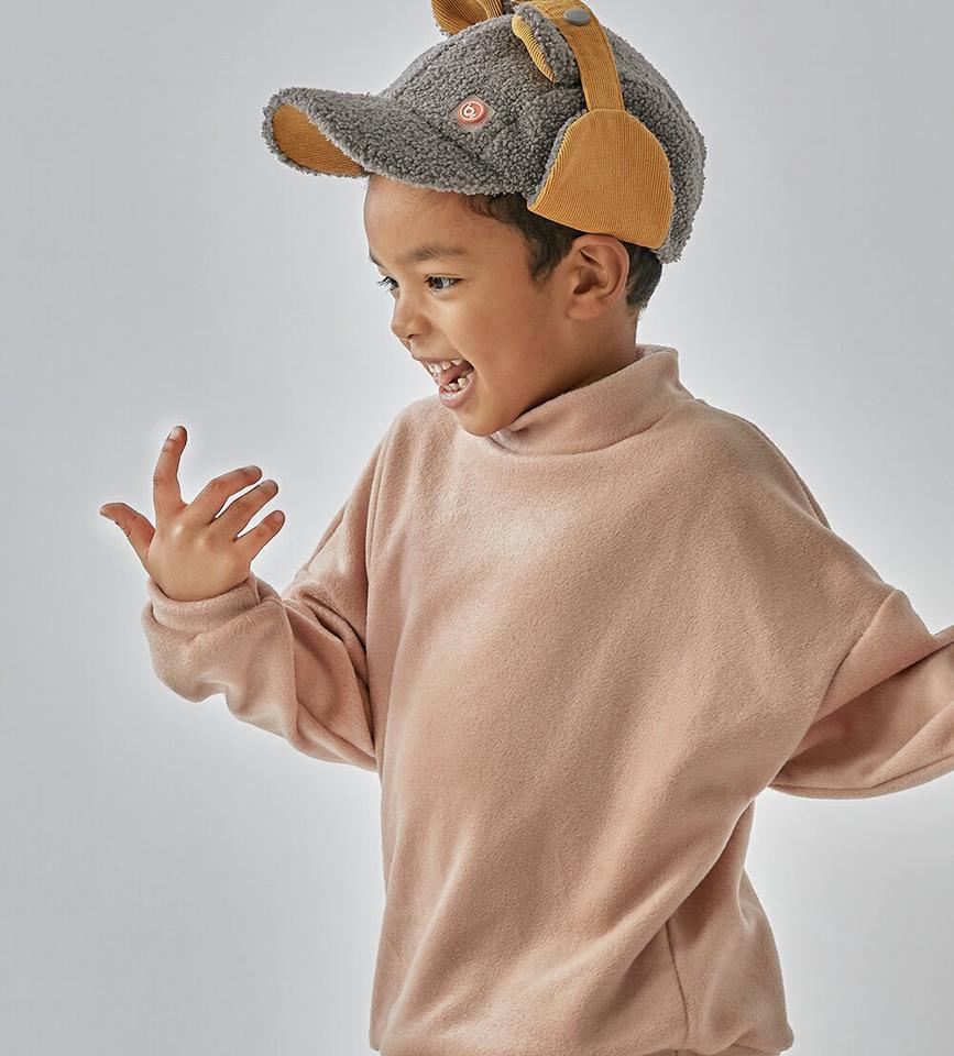 【只今20%OFF】ハーフネックウォームタッチTシャツ(junior)・u10665 キッズ【9~17才】【tops】【トップス Tシャツ 長袖 フリース カジュアル ハーフネック 単色 無地 シンプル 女の子 男の子 冬 韓国 韓国子供服 子供 こども 子供服 こども服】【KIDS】【WS】