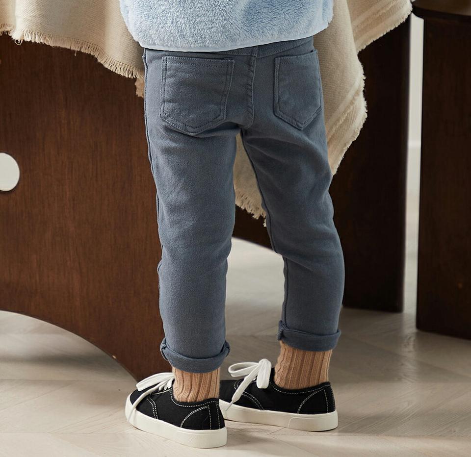 【キッズ30%OFF】裏起毛スリムパンツ(kids)・u10742 キッズ【3~8才】【pt】【パンツ ズボン ロングパンツ 長ズボン スリム 裏起毛 単色 無地 シンプル カジュアル ラフ 女の子 男の子 冬 韓国 韓国子供服 子供 こども 子供服 こども服】【KIDS】