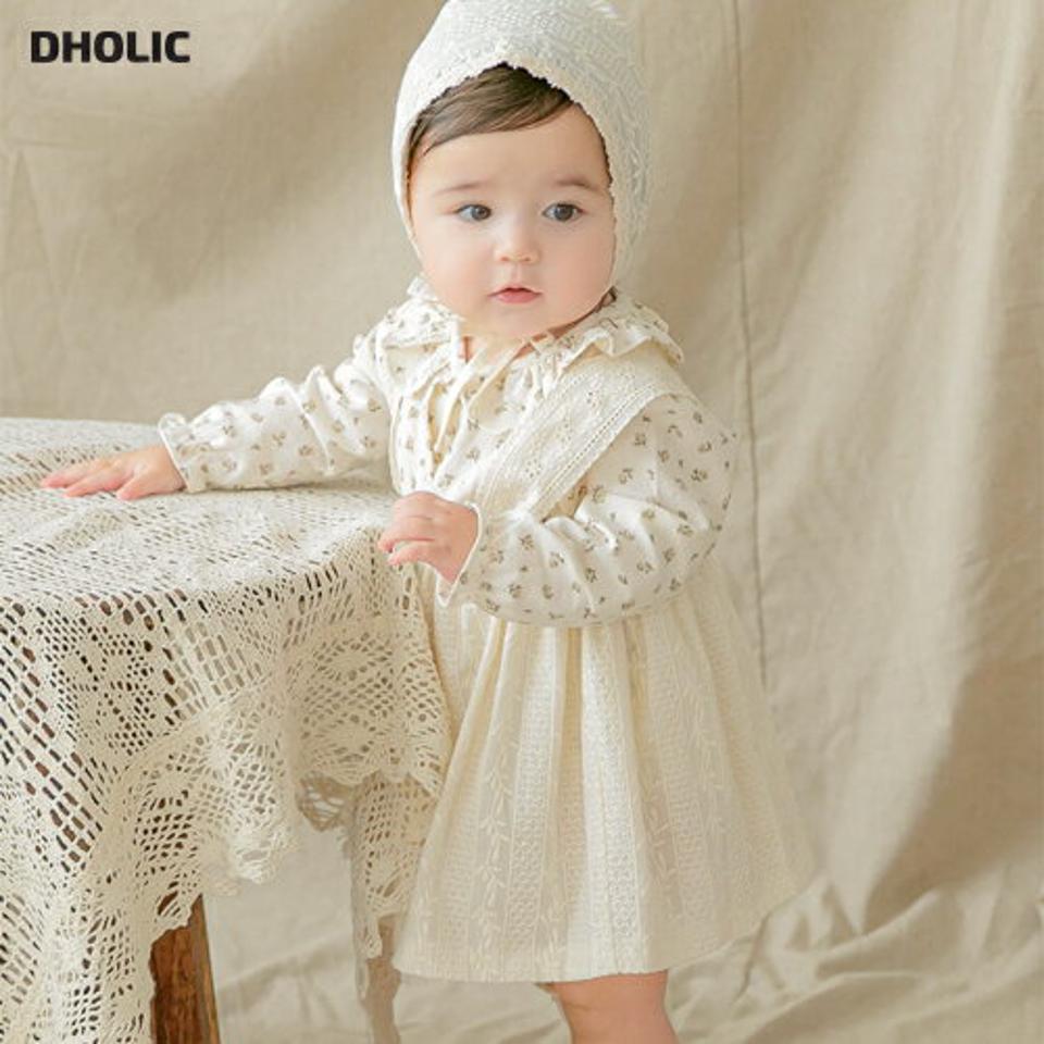 コットンレーススカート p008848 キッズ 【0~2才】【sk】【韓国 ファッション ボトムス スカート フレア Aライン レース セレモニー 撮影 お出かけキッズ 子供 子供用 ベビー 赤ちゃん ベビー用 赤ちゃん用 出産祝い 秋 冬】【KIDS】