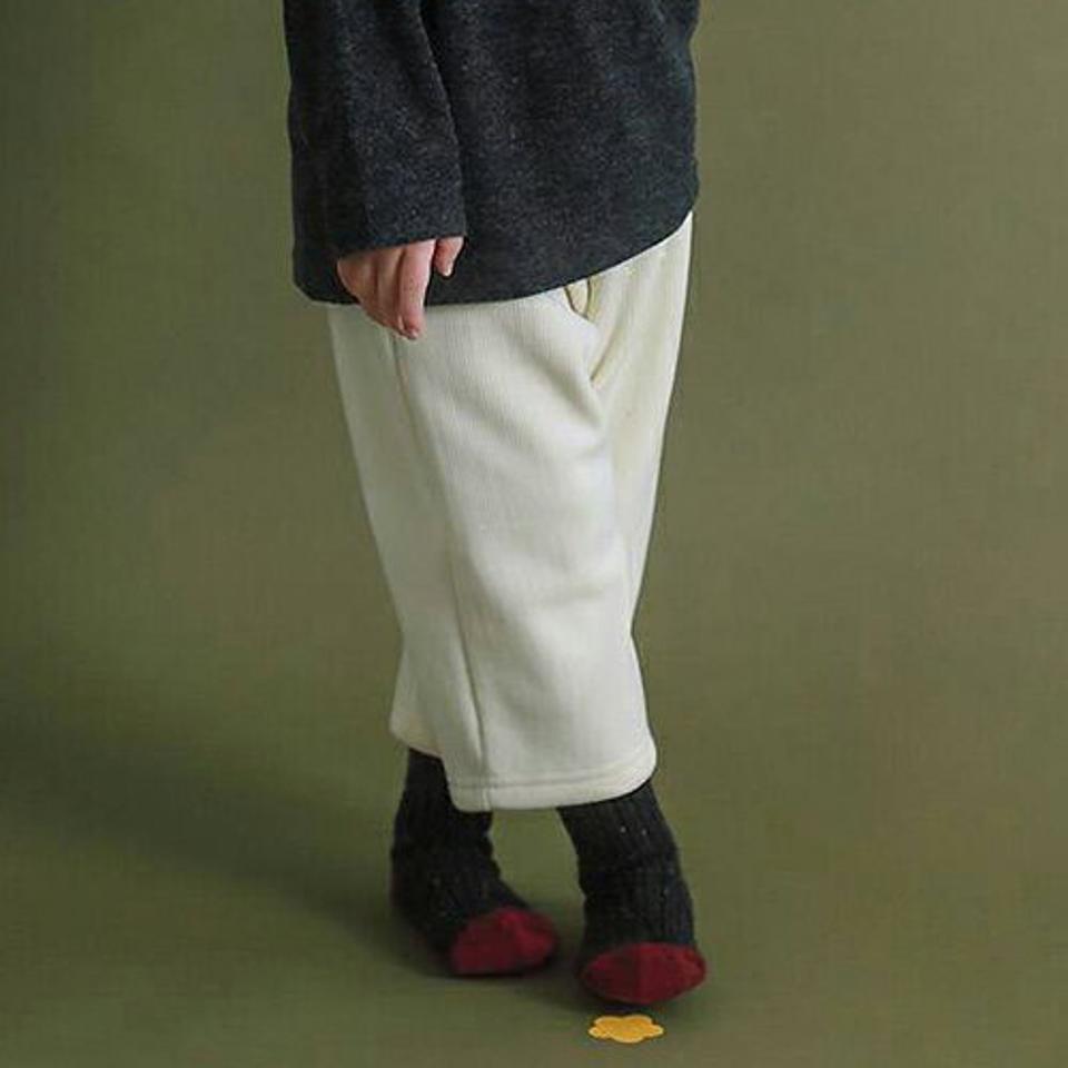 【キッズ30%OFF】裏起毛リブパンツ・p010651 キッズ 【3~8才】【pt】【韓国 ファッション ボトムス パンツ ロング ウエストゴム ストレート ワイド 暖かい 保温 無地 女の子 男の子 キッズ 子供 子供服 幼稚園 通学 通園 低学年 秋 冬】【KIDS】