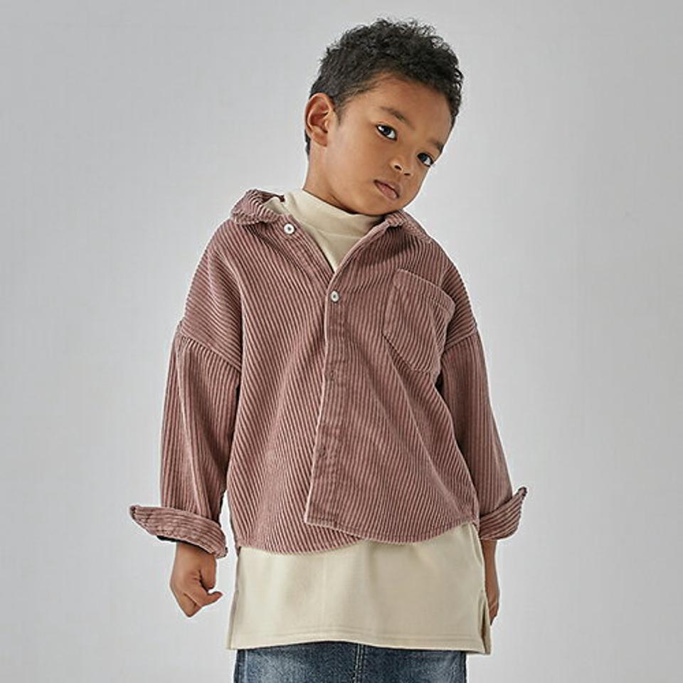 【キッズ30%OFF】ハーフネックソフトTシャツ(kids)・u10669 キッズ 【3~8才】【tops】【韓国 ファッション トップス Tシャツ カットソー 長袖 ルーズ ゆったり モックネック 無地　女の子 男の子 くすみ キッズ 子供 子供服 幼稚園 通学 通園 低学年 秋 冬】【KIDS】
