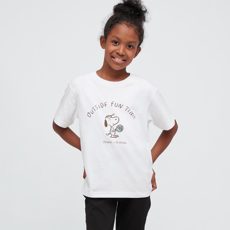 KIDS ピーナッツ × 長場雄 UT グラフィックTシャツ（半袖）
