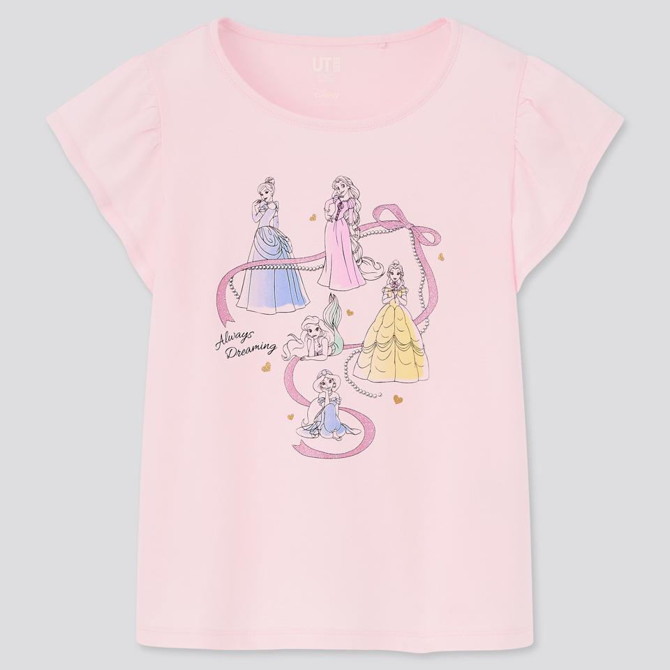 GIRLS ディズニー ヒロインズ & ビューティフル トレジャー UT グラフィックTシャツ（半袖）