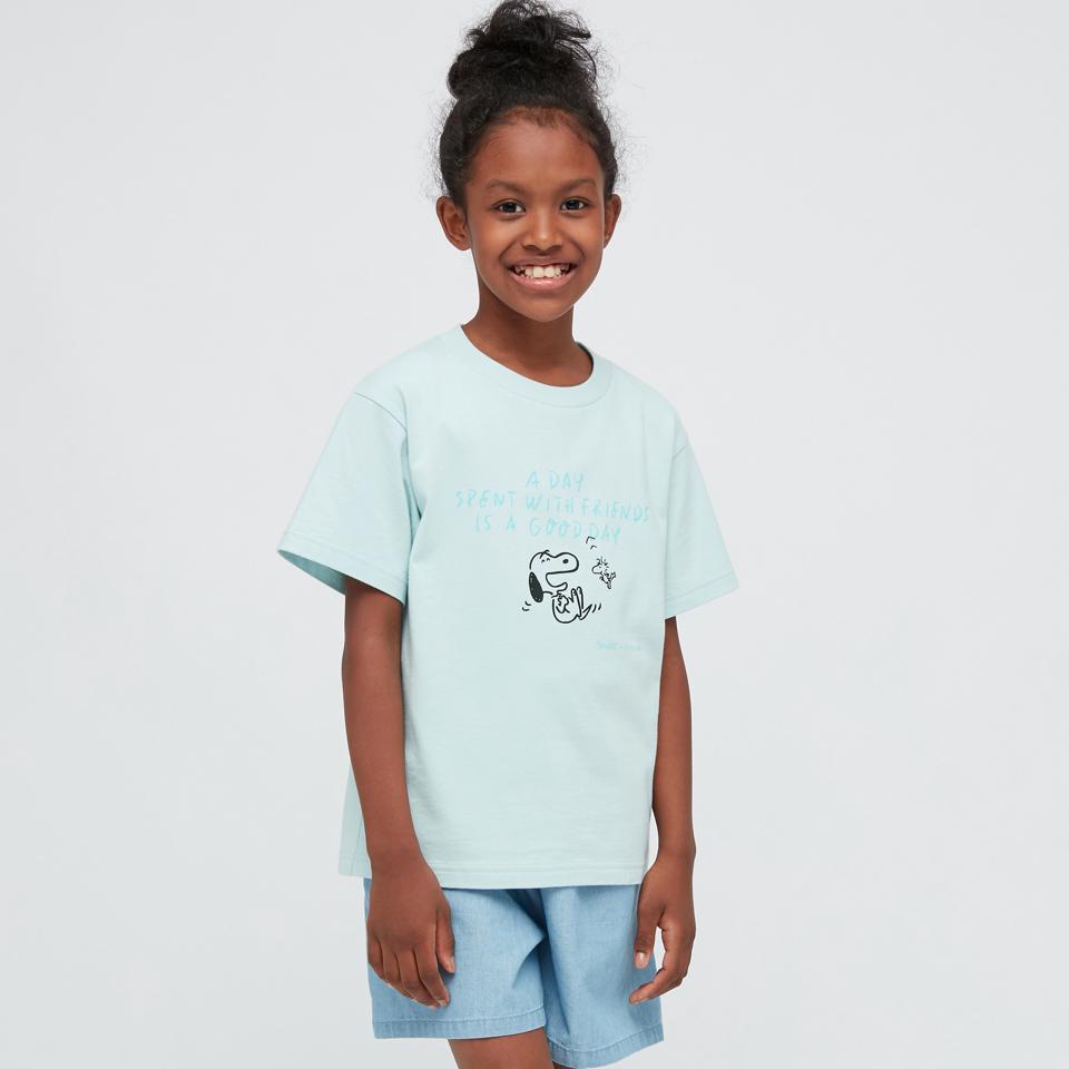 KIDS ピーナッツ × 長場雄 UT グラフィックTシャツ（半袖）