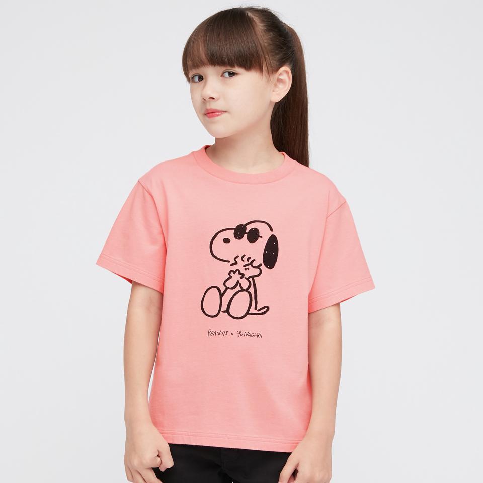 KIDS ピーナッツ × 長場雄 UT グラフィックTシャツ（半袖）