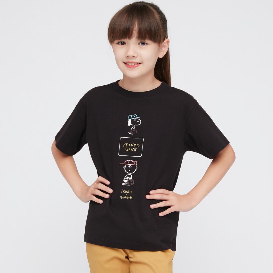 KIDS ピーナッツ × 長場雄 UT グラフィックTシャツ（半袖）