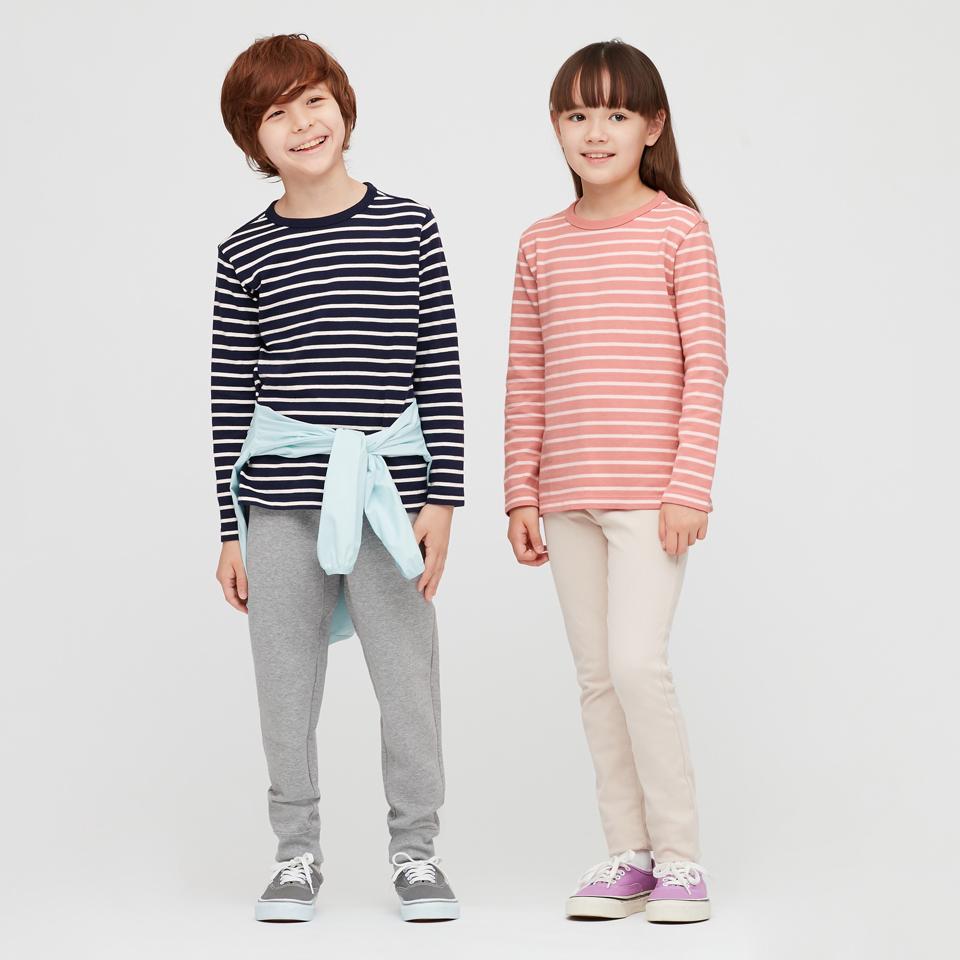 KIDS ボーダークルーネックT（長袖）