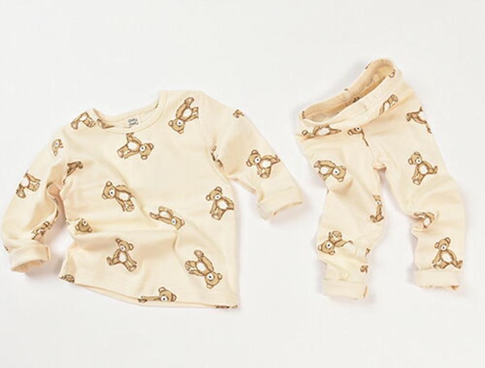 ベアープリントルームウェアSET・u10889 キッズ【3~8才】【uw】【ルームウェア 部屋着 パジャマ トップス 長袖 パンツ ズボン 動物 アニマル 可愛い かわいい 柄 女の子 男の子 韓国 韓国子供服 子供 こども 子供服 こども服】【KIDS】