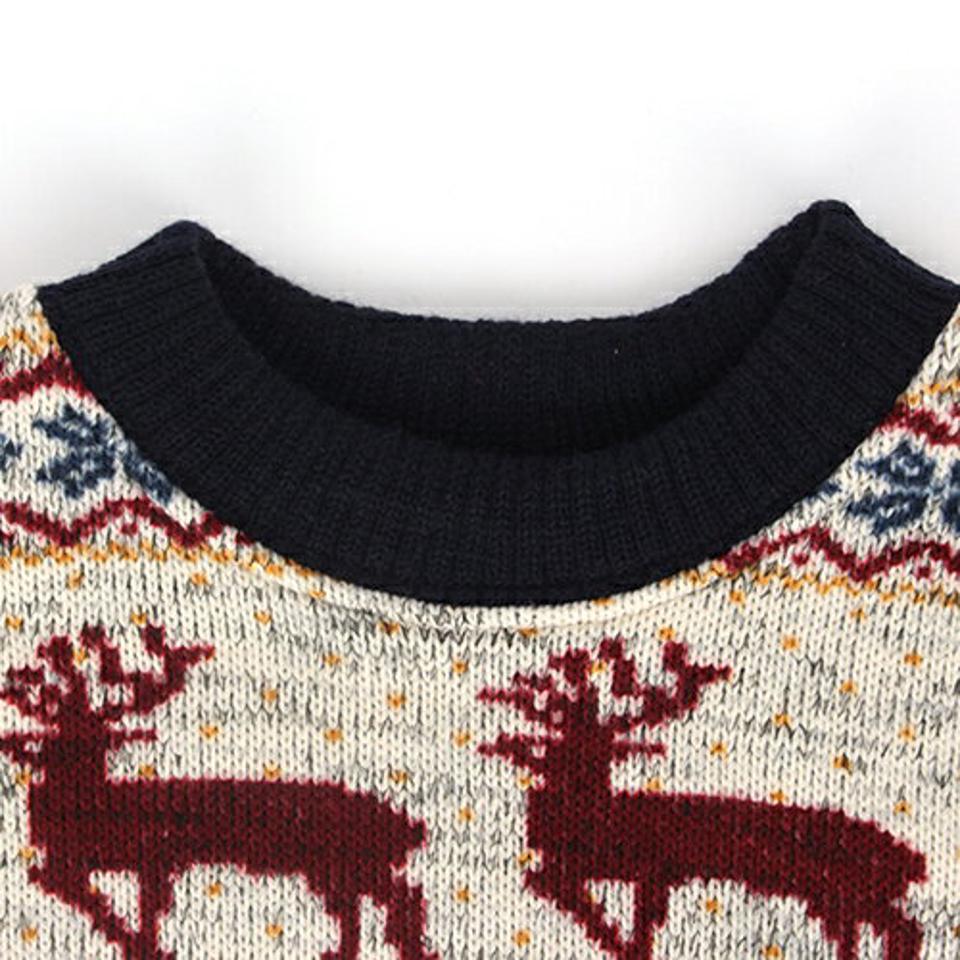 裏起毛ノルディックスウェット・p010857 キッズ【3~8才】【tops】【トップス スウェット トレーナー 長袖 ノルディック 柄 裏起毛 女の子 男の子 冬 韓国 韓国子供服 子供 こども 子供服 こども服】【KIDS】【WS】