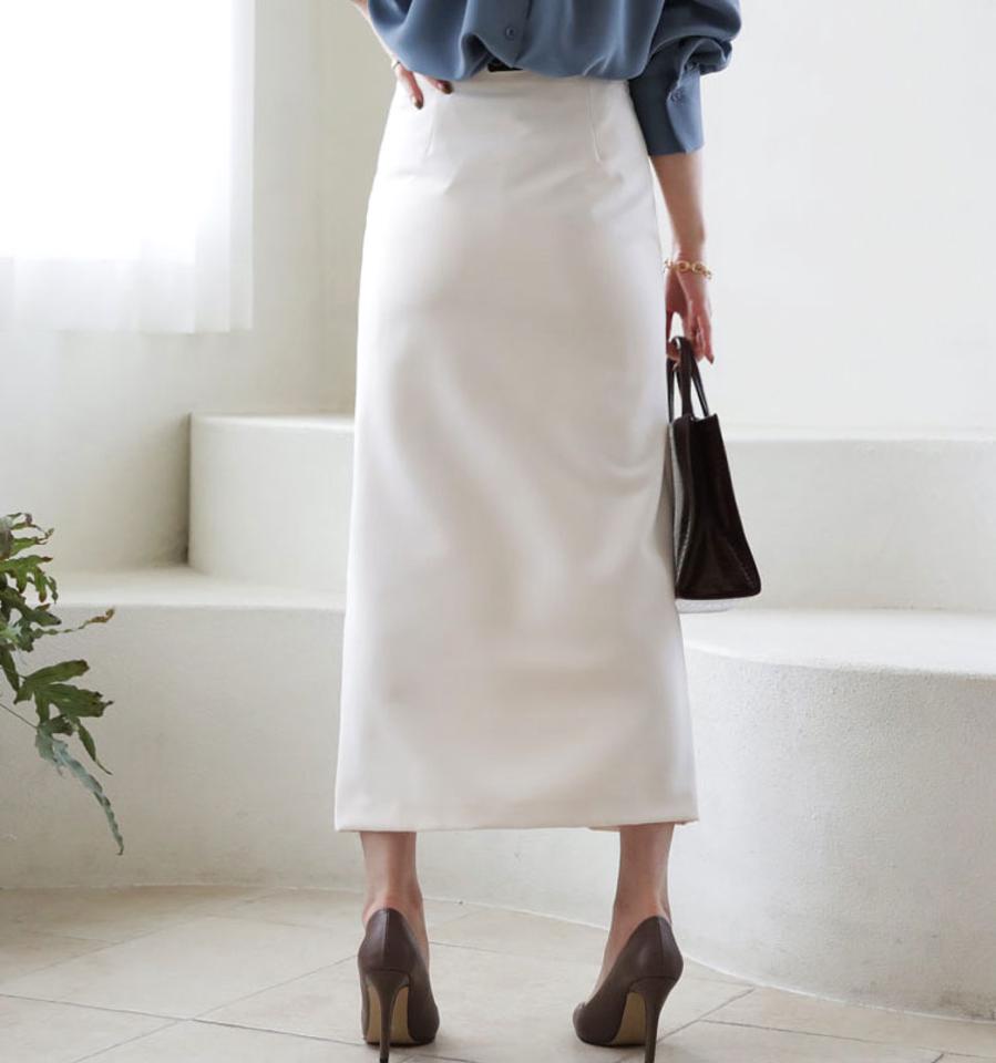 ストラップ付ラップスカート・全3色・t66256 レディース 【sk】【スカート ロング ロングスカート ラップスカート ラップデザイン モダン モード シンプル ストラップ 大人 きれいめ 秋 冬 韓国 ファッション】【ハイホリHIHOLLI】