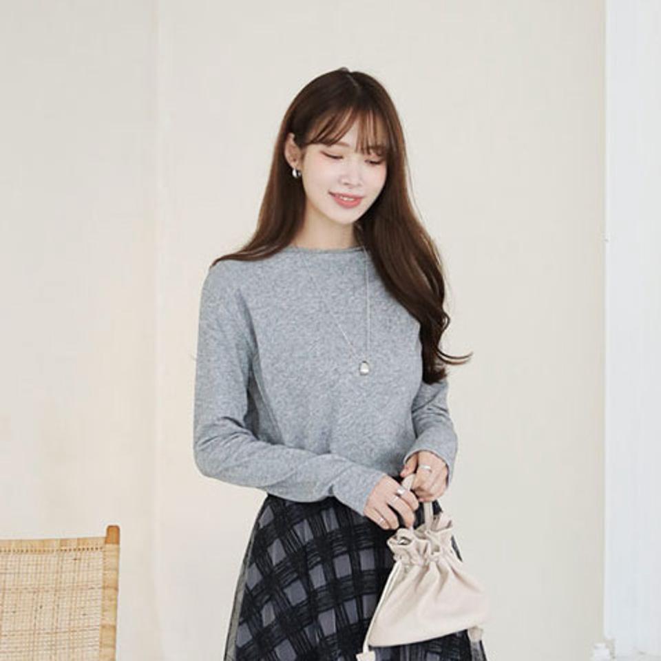 ボートネックタックニット・全4色・b66240 レディース 【tops】【トップス ニット ニットトップス ボートネック タック 単色 無地 シンプル カジュアル 大人 長袖 秋 冬 韓国 ファッション】【ハイホリHIHOLLI】