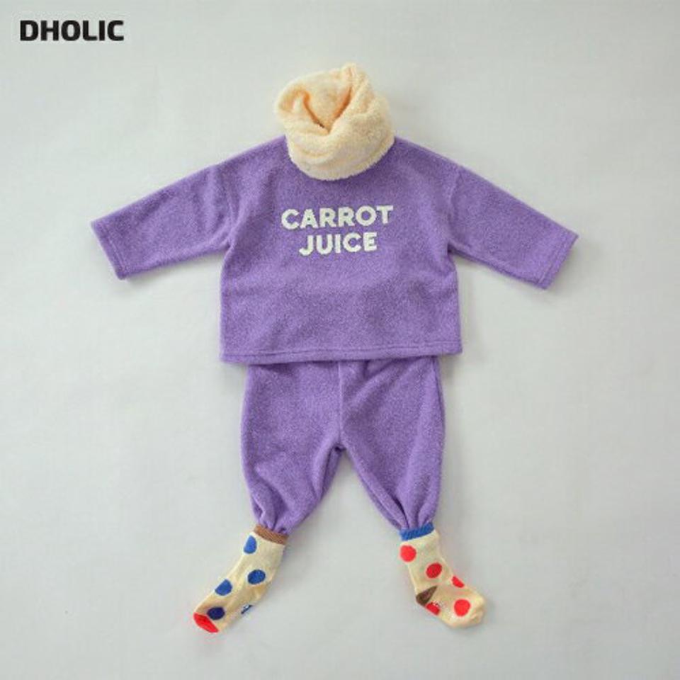 キャロットソフトスウェット上下SET・u09659 キッズ【3~8才】【set】【セットアップ setup トップス スウェット トレーナー 長袖 ロゴ パンツ ズボン ソフト カジュアル ラフ 女の子 男の子 秋 冬 韓国 韓国子供服 子供 こども 子供服】【KIDS】
