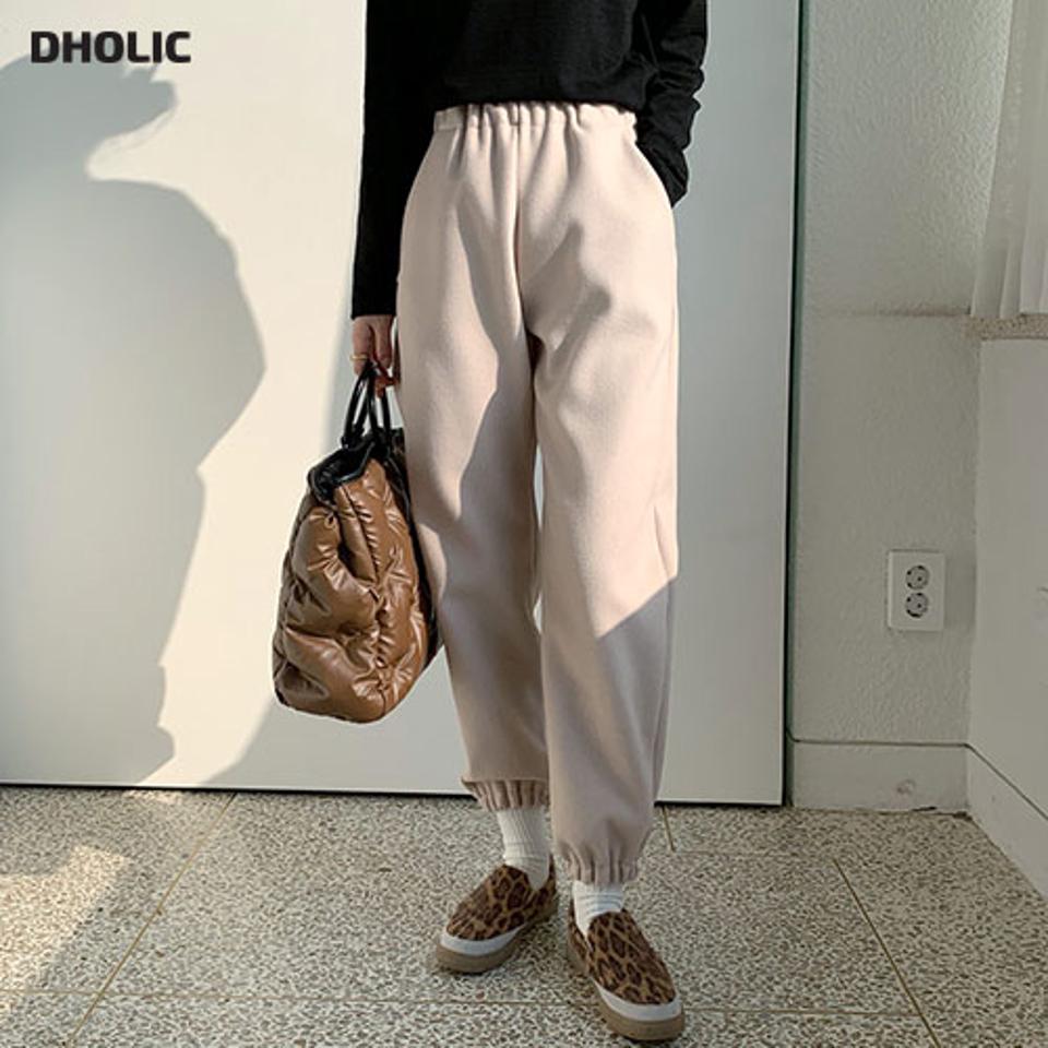 ソフトジョガーパンツ・全3色・t66132 レディース 【pt】【パンツ ズボン ロングパンツ ジョガーパンツ ソフト 単色 無地 シンプル カジュアル ウエストゴム 秋 冬 韓国 ファッション】【ハイホリHIHOLLI】