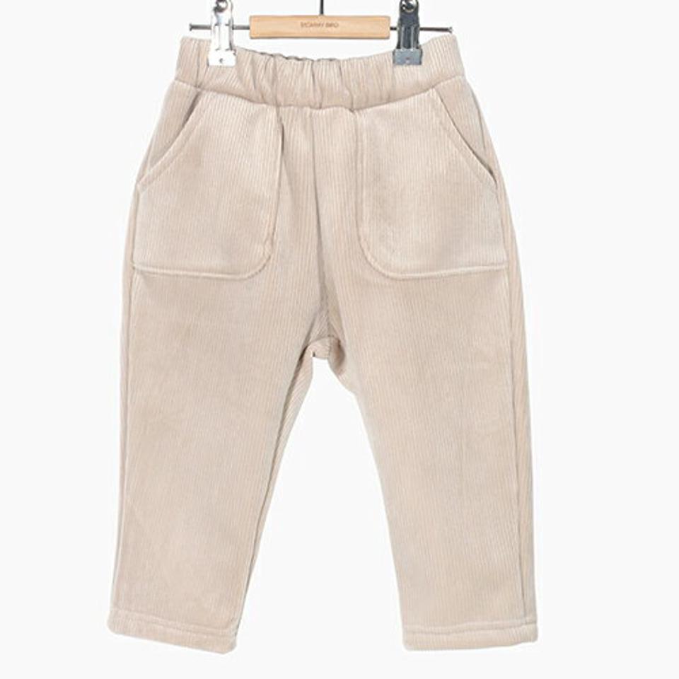 ファー裏地ポケットリブパンツ・p010875 キッズ【3~8才】【pt】【パンツ ズボン ロングパンツ 長ズボン リブ リブパンツ 単色 無地 シンプル カジュアル 冬 女の子 男の子 韓国 韓国子供服 子供 こども 子供服 こども服】【KIDS】【WS】